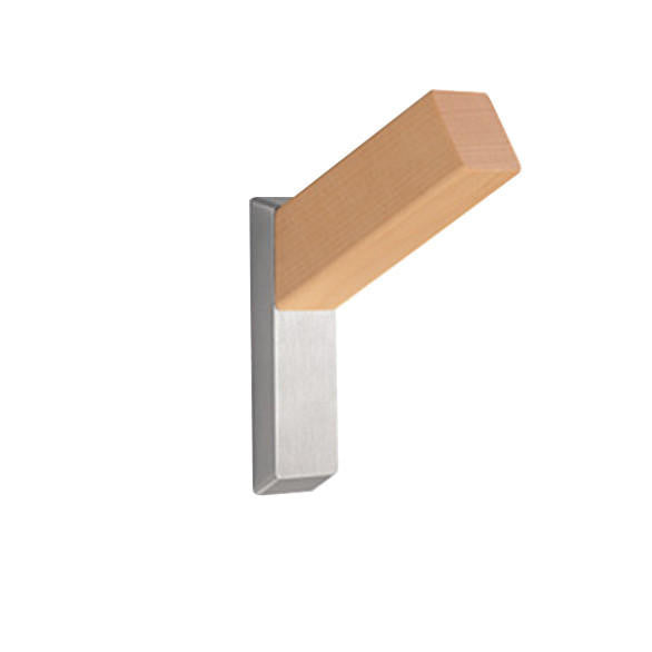 Sugatsune PXB-WM05-111-MK: 96mm Premium Wood Single Wall Hook - White Birch