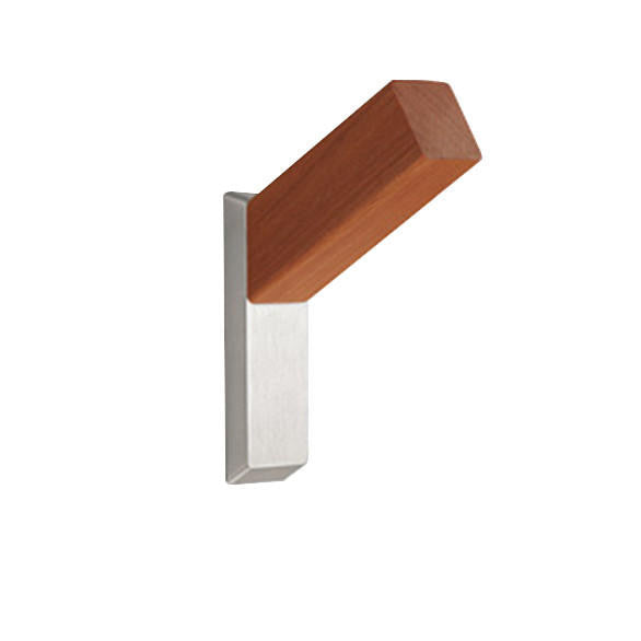 Sugatsune PXB-WM05-111-AS: 96mm Premium Wood Single Wall Hook - Ostrya Japonica