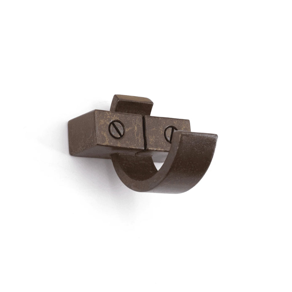 Sugatsune PXB-AS05-111-BR: 46mm Aged Screw Single Coat Hook - Bronze Brown
