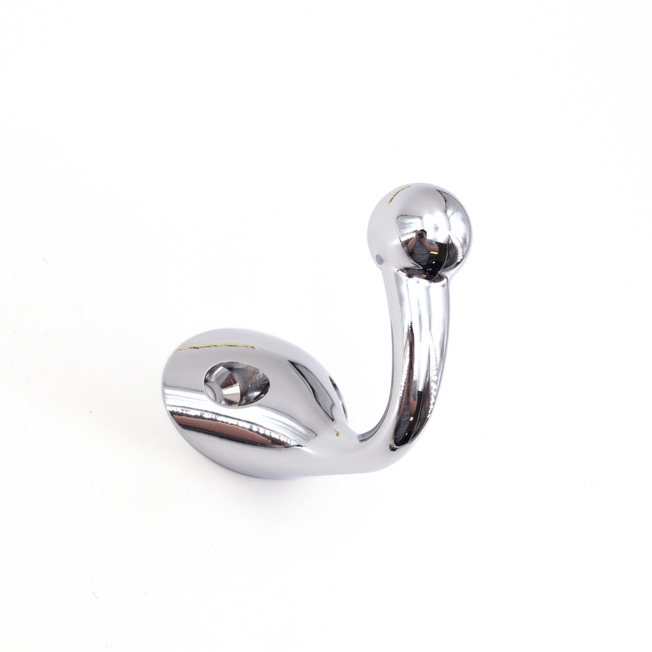 Sugatsune PXB-QC05-101-CR: 46mm Swan Neck Wall Hook - Polished Chrome