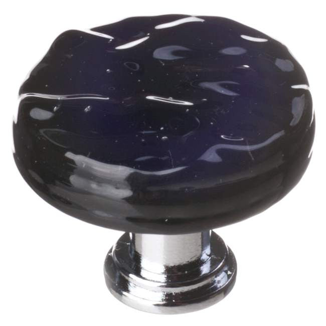 Sietto R-213: 1-1/4" Glacier Cabinet Knob - Black