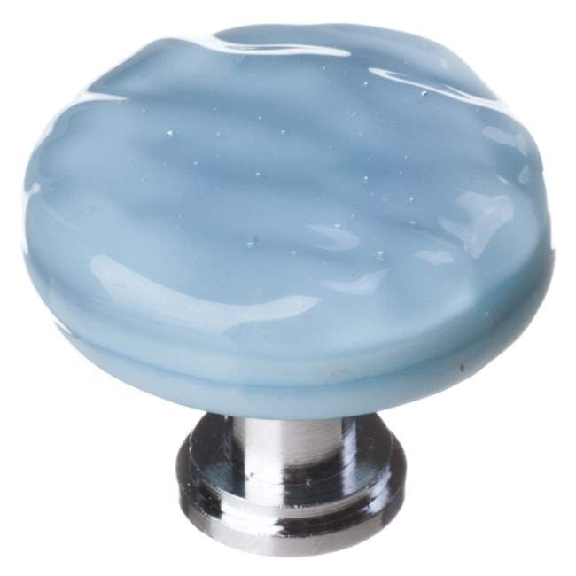 Sietto R-215: 1-1/4" Glacier Cabinet Knob - Powder Blue