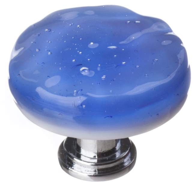 Sietto R-219: 1-1/4" Glacier Cabinet Knob - Sky Blue