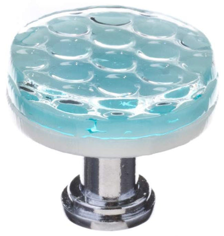 Sietto R-901: 1-1/4" Texture Cabinet Knob - Light Aqua