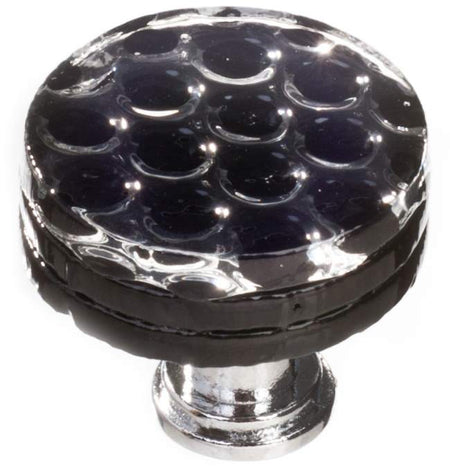 Sietto R-902: 1-1/4" Texture Cabinet Knob - Black