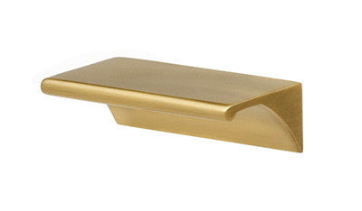 Alno A970-35-SB: 3-1/2" cc Tab Pulls Cabinet Pull - Satin Brass