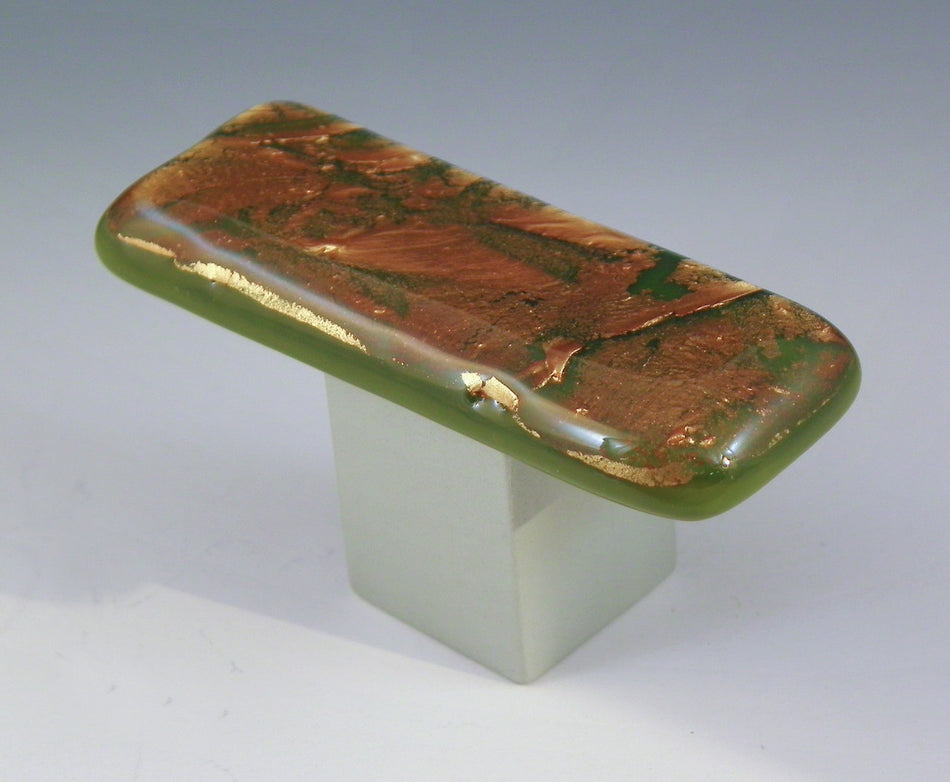 Grace White RAF2: AutumnFrost 2 Cabinet Knob - Bronze/Forest Green
