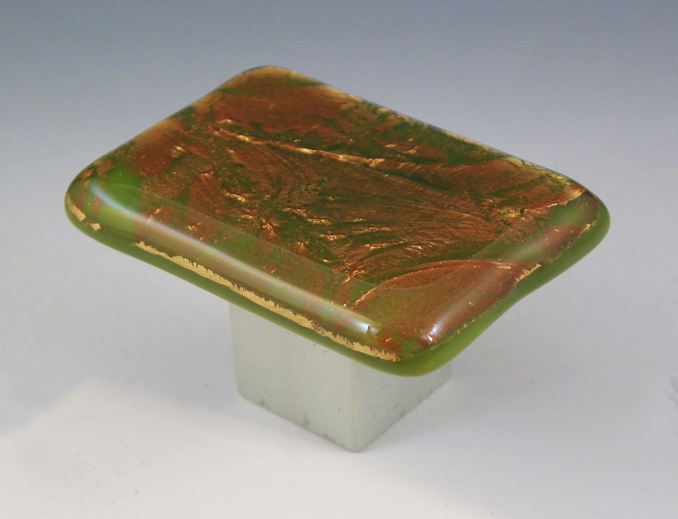 Grace White RAF3: AutumnFrost 3 Cabinet Knob - Bronze/Forest Green