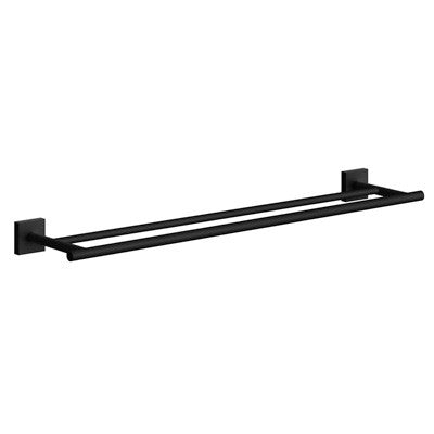 Smedbo RB3364: House Double Towel Rail - Matte Black