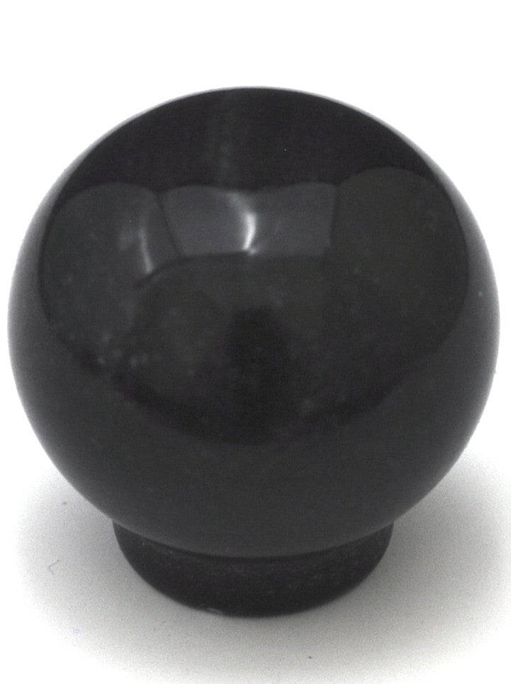 Cal Crystal RBB-1: 1-1/4" Sphere Marble Cabinet Knob - Black