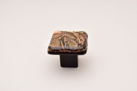 Grace White RBF1: BronzeFrost 1 Cabinet Knob - Bronze/Black