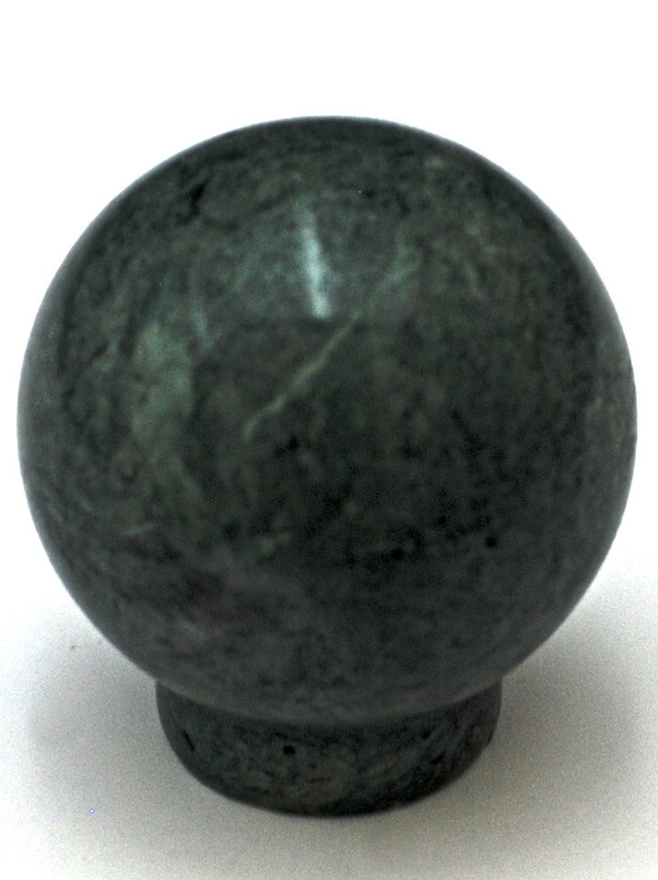 Cal Crystal RBG-1: 1-1/4" Sphere Marble Cabinet Knob - Green