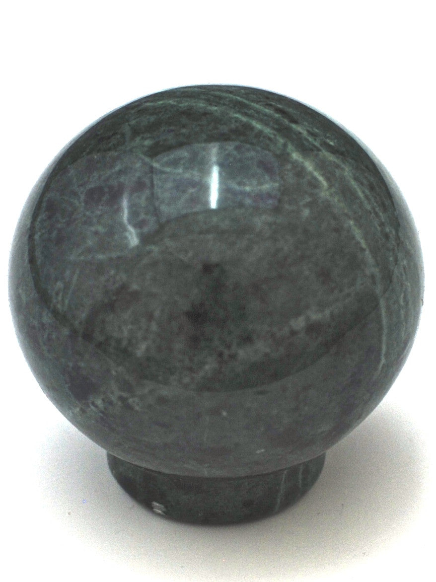 Cal Crystal RBG-2: 1-1/2" Sphere Marble Cabinet Knob - Green
