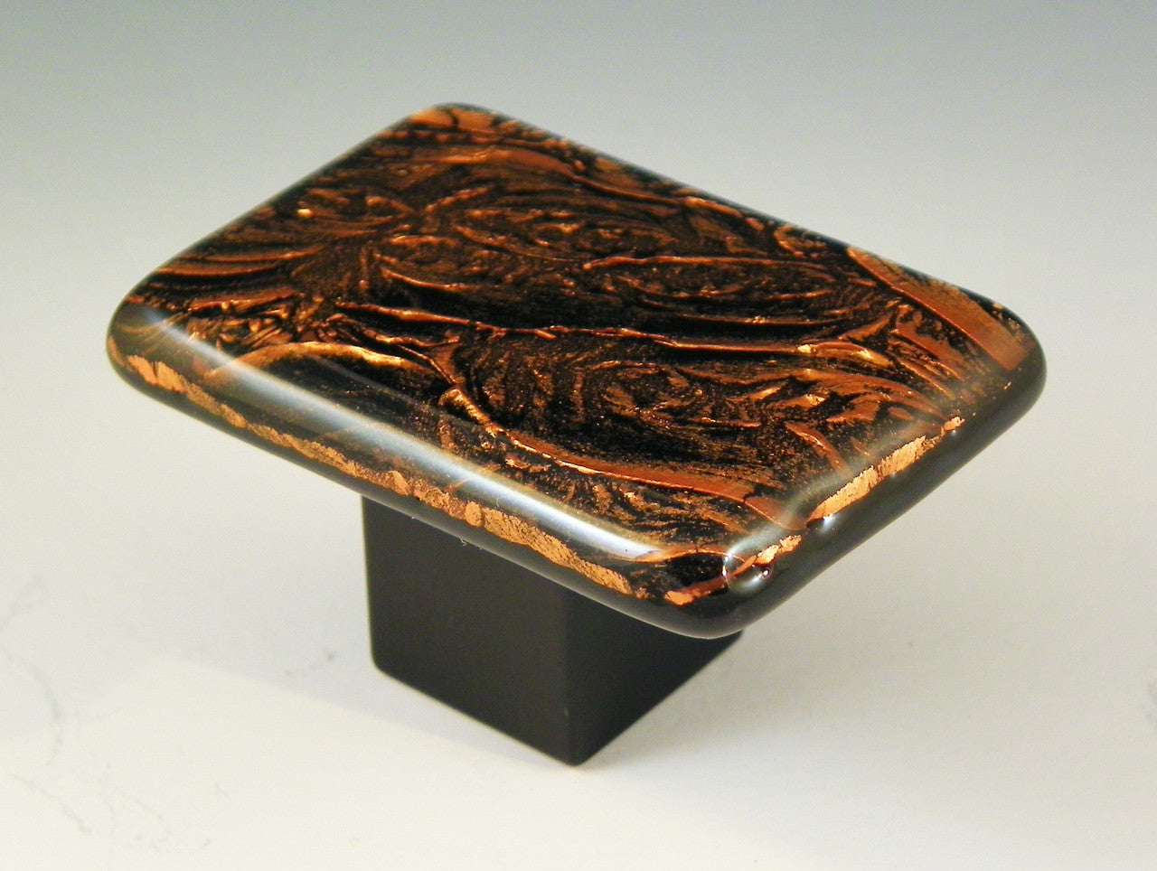 Grace White RCF3: CopperFrost 3 Cabinet Knob - Copper/Black
