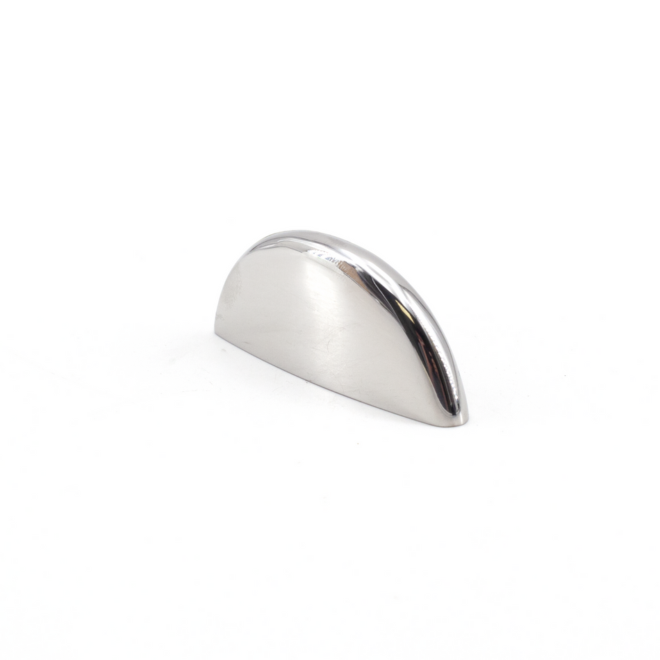 Sugatsune RD-55/SM: 42mm cc Half-Round Edge Pull - Mirror Stainless Steel
