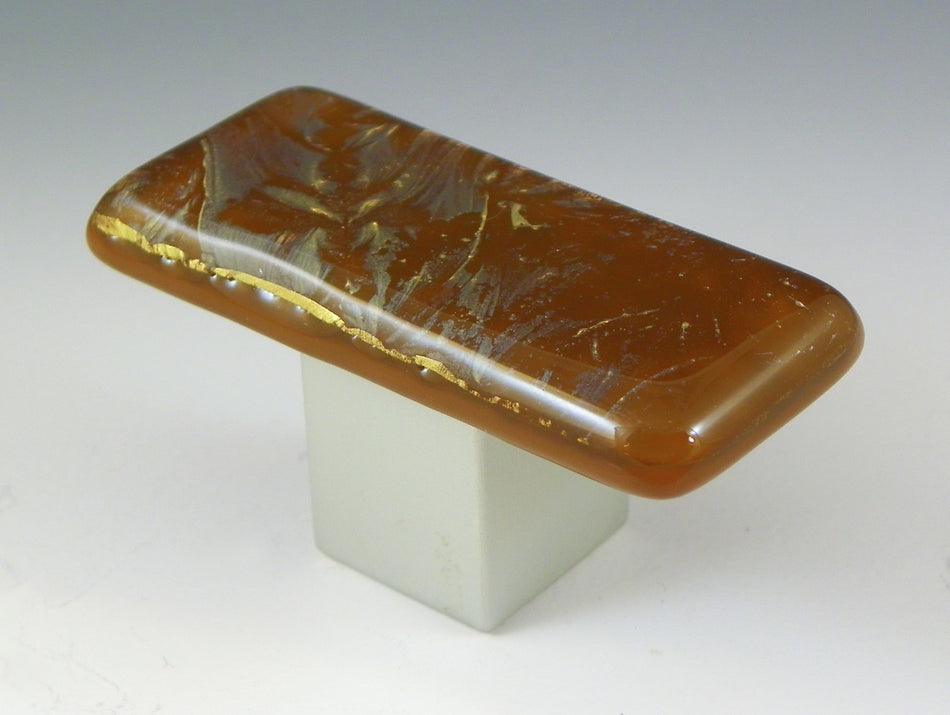 Grace White RGF2: GoldFrost 2 Cabinet Knob - Gold/Brown