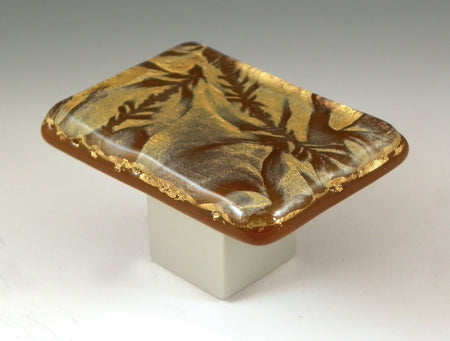 Grace White RGF3: GoldFrost 3 Cabinet Knob - Gold/Brown