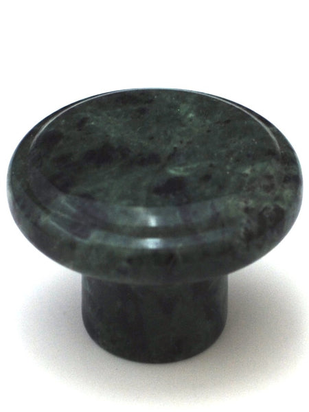 Cal Crystal RGG-1: 1-1/4" Round Marble Cabinet Knob - Green