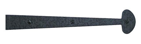Acorn RHYBP: 12" Bean Dummy Strap Hinge - Black Rough Iron