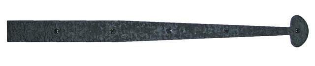 Acorn RIFBP: 21-1/4" Bean Dummy Strap Hinge - Black Rough Iron