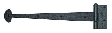 Acorn RIGBP: 15-5/8" Bean Strap Hinge - Black Rough Iron