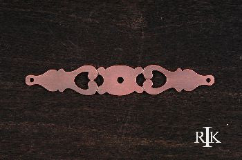RKI BP-1789-DC: 6" Contemporary Backplate w/One Hole Distressed Copper