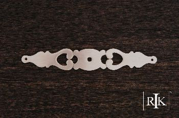 RKI BP-1789-P: 6" Contemporary Backplate w/One Hole - Pewter