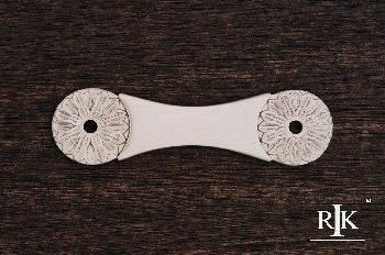 RKI BP-382-P: 3" cc Flower Pull Backplate - Pewter