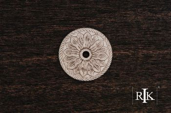 RKI BP-482-P: 1-1/2" Flower Cabinet Knob Backplate - Pewter