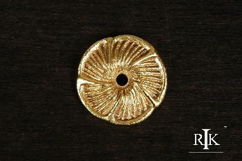 RKI BP-483: 1-1/2" Daisy Cabinet Knob Backplate - Polished Brass