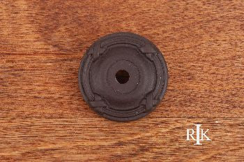 RKI BP-487-RB: 1-1/4" Line & Cross Cabinet Knob Backplate - Oil Rubbed Bronze