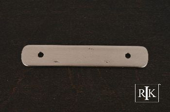 RKI BP-7812-P: 3" cc Distressed Rectangular Backplate - Pewter