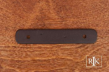 RKI BP-7812-RB: 3" cc Distressed Rectangular Backplate - Oil Rubbed Bronze