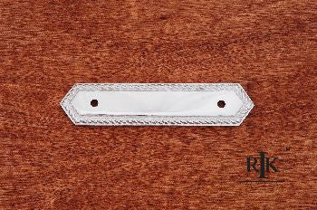 RKI BP-7813-C: 3-1/2" cc Rope Edge Backplate - Polished Chrome