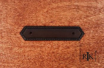 RKI BP-7813-RB: 3-1/2" cc Rope Edge Backplate - Oil Rubbed Bronze