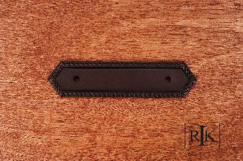 RKI BP-7814-RB: 3" cc Rope Backplate - Oil Rubbed Bronze