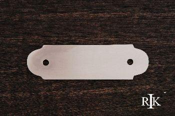 RKI BP-7818-P: 3" cc Smooth Pull Backplate - Pewter