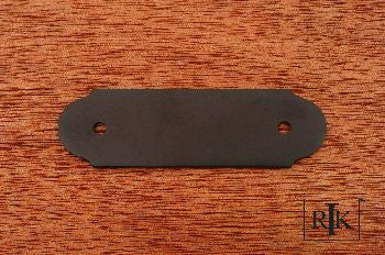 RKI BP-7818-RB: 3" cc Smooth Pull Backplate - Oil Rubbed Bronze