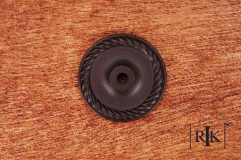 RKI BP-7820-RB: 1-5/8" Rope Single Hole Backplate - Oil Rubbed Bronze