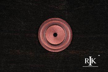 RKI BP-7821-DC: 1-5/8" Plain Single Hole Backplate - Distressed Copper