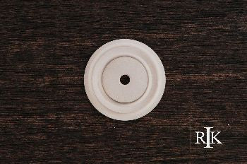 RKI BP-7821-P: 1-5/8" Plain Single Hole Backplate - Pewter