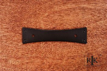 RKI BP-7902-RB: 3" cc Bent Rectangle Backplate - Oil Rubbed Bronze