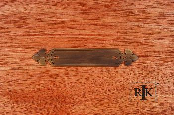 RKI BP-7905-AE: 5-1/4" Backplate w/Spade Ends - Antique English