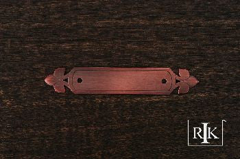 RKI BP-7905-DC: 5-1/4" Backplate w/Spade Ends - Distressed Copper