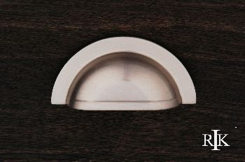 RKI CF-5249-P: 3" cc Smooth Half Circle Cup Cabinet Pull - Pewter
