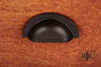 RKI CF-5249-RB: 3" cc Smooth Half Circle Cup Cabinet Pull - Oil Rubbed Bronze