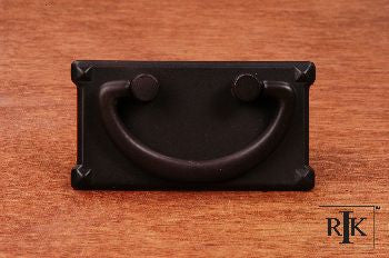 RKI CF-5260-RB: 1-1/2" cc Rectangular Base Drop Bail Cabinet Pull - Oil Rubbed Bronze