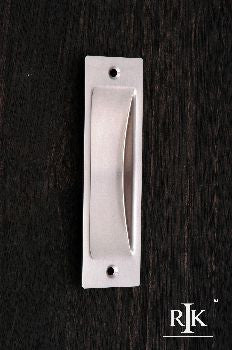 RKI CF-5631-P: 4-1/2" Thin Rectangle Flush Cabinet Pull - Pewter