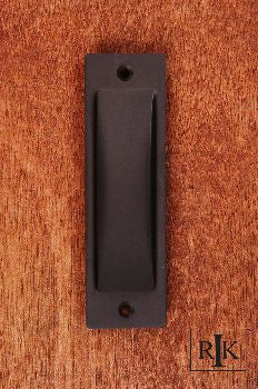 RKI CF-5631-RB: 4-1/2" Thin Rectangle Flush Cabinet Pull - Oil Rubbed Bronze