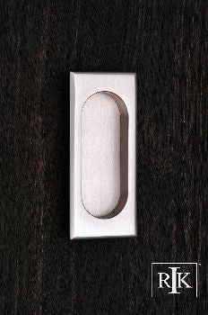 RKI CF-5632-P: 4" Thick Rectangle Flush Cabinet Pull - Pewter